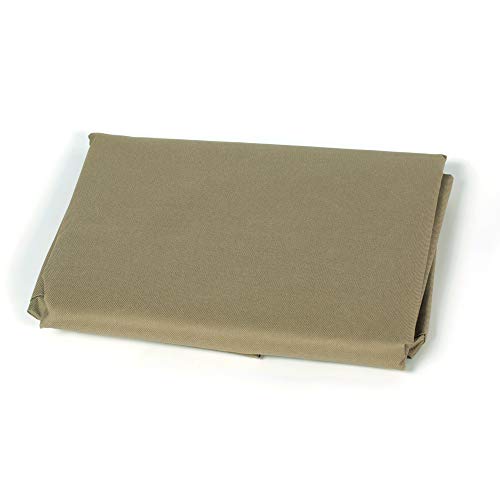 BALI OUTDOORS Square Durable Fire Pit Cover, 600D Heavy Duty with PVC Coating, Khaki, 28.3'' x 28.3'' x 25''