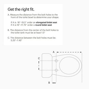 Brondell Bidet Toilet Seat Non-Electric Swash Ecoseat, Fits Elongated Toilets, White - Dual Nozzle System, Ambient Water Temperature - Bidet with Easy Installation