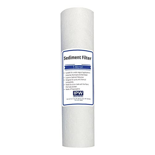 Compatible for American Plumber W5P Whole House Sediment Filter Cartridge (4-Pack) by IPW Industries Inc.