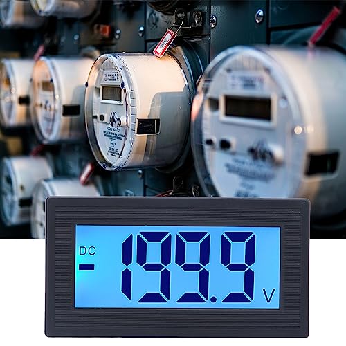 YB5135DB Digital Voltage Testers Mini DC Voltmeter Blue Backlight LED Panel Accuracy Volt Monitor Tester AC100-240V(DC 0-200V)