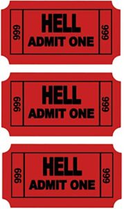 3pcs cool ticket to hell stickers, admit one, hard hat sticker, helmet stickers, welder decal, oilfield trash hard hat stickers