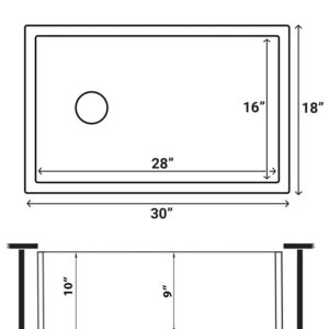 Ruvati 30-inch Fireclay Farmhouse Offset Drain Kitchen Sink Single Bowl White - Left Drain - RVL2018WL