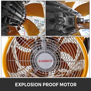 Mophorn Explosion Proof Fan 12 Inch(300mm) Utility Blower 550W 110V 60HZ Speed 3450 RPM for Extraction and Ventilation in Potentially Explosive Environments