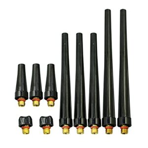 riverweld tig back caps long medium short 41v24 41v35 41v33 fit sr pda db wp 9 20 25 tig welding torch 10pcs