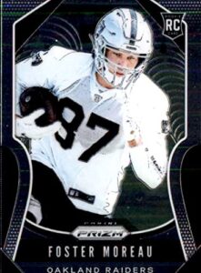 2019 panini prizm football #372 foster moreau rc rookie card oakland raiders official nfl football card in raw (nm or better) condition