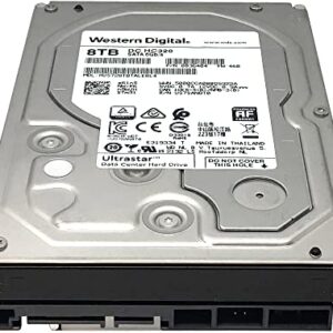 Western Digital 8TB Ultrastar DC HC320 SATA HDD - 7200 RPM Class, SATA 6 Gb/s, 256MB Cache, 3.5" - HUS728T8TALE6L4 (Renewed)