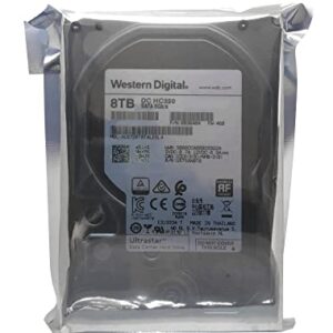 Western Digital 8TB Ultrastar DC HC320 SATA HDD - 7200 RPM Class, SATA 6 Gb/s, 256MB Cache, 3.5" - HUS728T8TALE6L4 (Renewed)