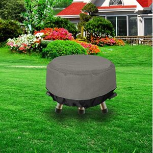 Fire Pit Cover 36 inch, Heavy Duty Round Patio Fire Bowl Cover, Waterproof and Weatherproof, 36''Dia x 20''H