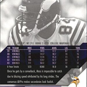 2004 UD Diamond Pro Sigs #49 Randy Moss NFL Football Trading Card