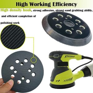 5" Universal Replacement Sander Pad for Ryobi RS290, RS240, RS280, Milwaukee 6021-21, 6034-21, Craftsman 315112170, 315116940 ROS Sander - 5 Inch 8 Hole Hook and Loop Sanding Pad