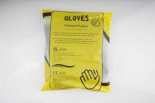 Haiou Long Rubber Gloves Elbow Length Chemical Resistant Gloves with Cotton Lining Waterproof Gloves, 25 inches, Large