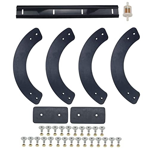 ANTO Snowblower Paddles Set for MTD 753-04472 735-04032 735-04033 753-0447 Scraper Bar 731-1033 with Hardware Kit