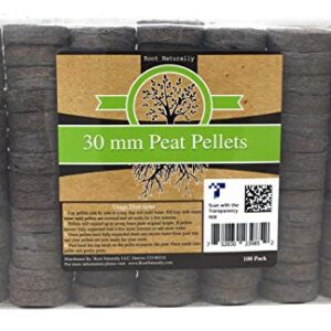 Root Naturally 30mm Peat Pellets - 100 Count