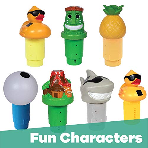 GAME 12034-BB Solar Light Up Tiki Chlorinator, Green