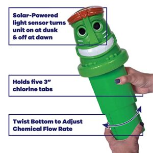 GAME 12034-BB Solar Light Up Tiki Chlorinator, Green