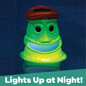 GAME 12034-BB Solar Light Up Tiki Chlorinator, Green