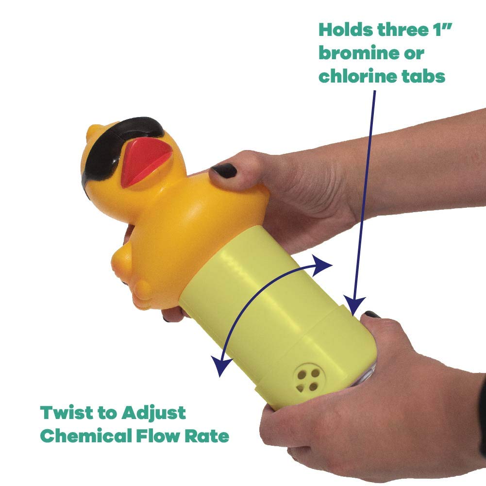 GAME 17201-BB Derby Duck Spa Chemical Dispenser, Yellow