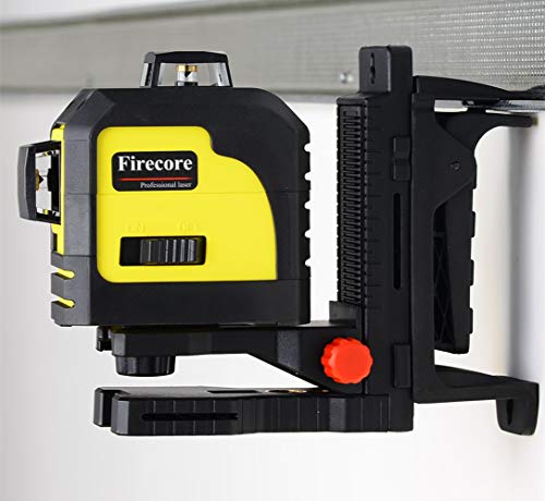 Firecore Multi-Function Laser Level Mount, Magnetic Bracket Adapter, Adjustable 1/4" and 5/8" Thread Wall Mounted Positioning Base with Spring Clip（FM80）