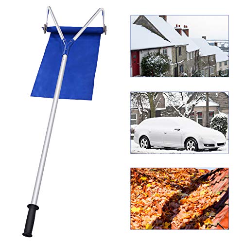 Happygrill Professional 20ft Roof Snow Rake Removal Tool with Adjustable Handle