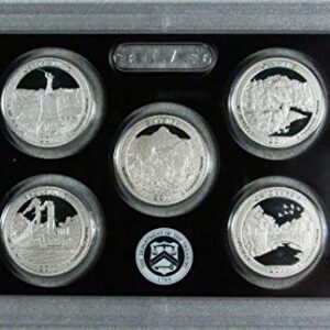2011 S America the Beautiful Silver Quarters Proof Set - 5 coins - Quarter GEM Proof No Box or COA US Mint