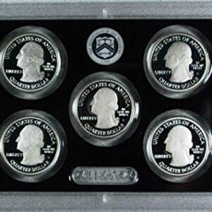 2011 S America the Beautiful Silver Quarters Proof Set - 5 coins - Quarter GEM Proof No Box or COA US Mint