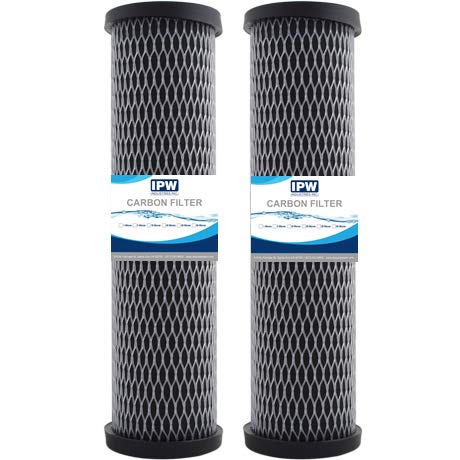 Compatible with Omnifilter T01-DS Omni TO1-DS Whole House Replacement Under Sink Water Filter Carbon Wrapped Cartridge (2-Pack) Taste & Odor TO1 DS T01 DS Series C (Twin Pack) Water Filter