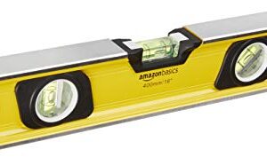 Amazon Basics 16-Inch Heavy Duty Shock Resistant Aluminum Alloy Magnetic Spirit Level