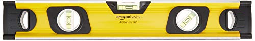 Amazon Basics 16-Inch Heavy Duty Shock Resistant Aluminum Alloy Magnetic Spirit Level