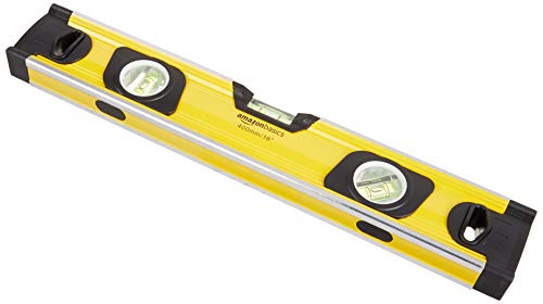 Amazon Basics 16-Inch Heavy Duty Shock Resistant Aluminum Alloy Magnetic Spirit Level