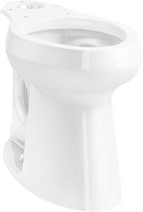 kohler 22661-0 highline tall elongated toilet bowl, 1-1/2" taller seat, standard 12" rough-in, toilet bowl only, white