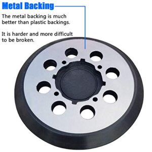 5 Inch 8 Hole Aluminum Alloy Hook and Loop Replacement Sander Pads for Dewalt DWE6421-B2 DWE6421-B3 DWE6423, 6423K DWE6421, 6421K, DCW210B Random Orbit Sander - 5" Sanding Backing Pad