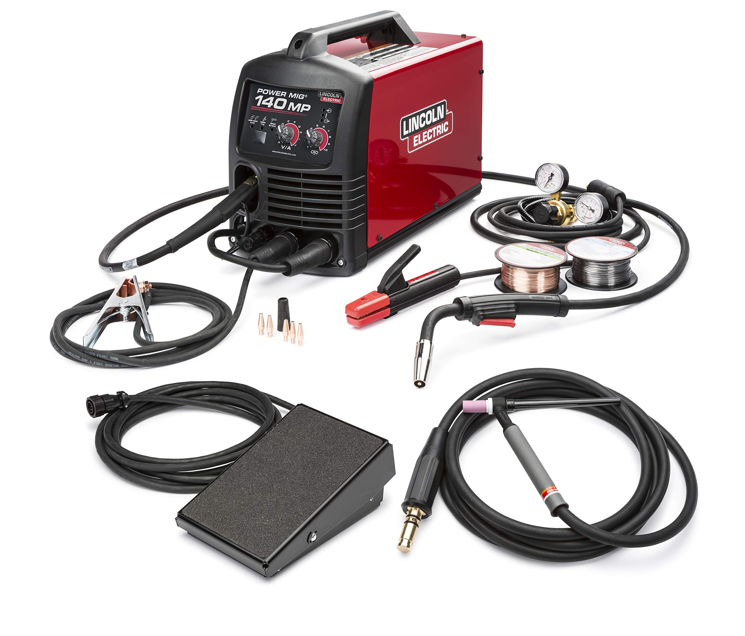 Lincoln Power MIG 140MP Multi-Process Welder TIG One Pak K4499-1