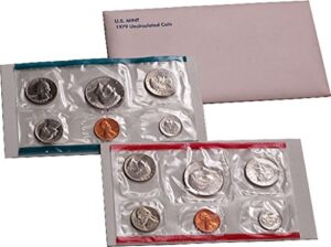 1979 p, d u.s. mint - 12 coin uncirculated set with original governmetn packaging uncirculated