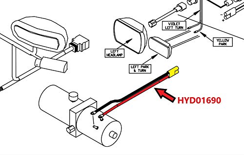 Professional Parts Warehouse Aftermarket Boss 36" Power/Ground Cable Plow Side HYD01690