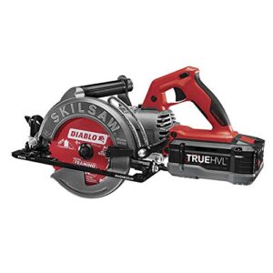 SKIL 7-1/4 IN. TRUEHVL Cordless Worm Drive SKILSAW with TRUEHVL Battery, Diablo Blade-SPTH77M-12