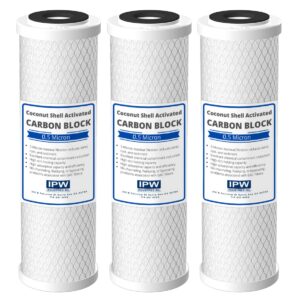 fits whirlpool whkf-db1 undersink water filter compatible cartridges 3 pack