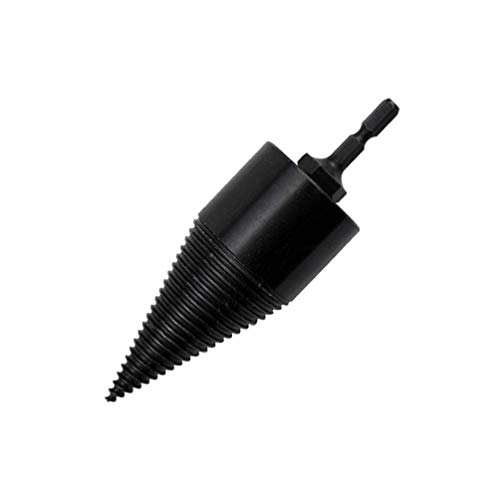 DOITOOL 42mm Log Splitter Wood Splitter Drill Heavy Duty Drill Screw Cone Driver Fire Wood Log Splitter Splitting Wood Cone Drill Bit (Large)