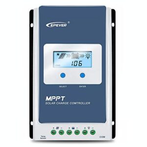 epever 10a solar charge controller mppt solar panel charge controller 12v / 24v auto working max pv 100v solar charge battery regulator with lcd display for gel flooded sealed lithium batteries