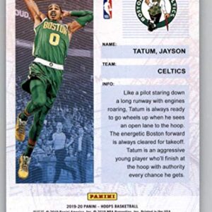 2019-20 Panini Hoops Frequent Flyers #4 Jayson Tatum Boston Celtics Basketball Card