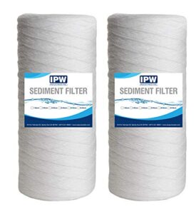 wp.5bb97p compatible string-wound polypropylene filter cartridge, 10" x 4.5", 0.5 micron 2 pack