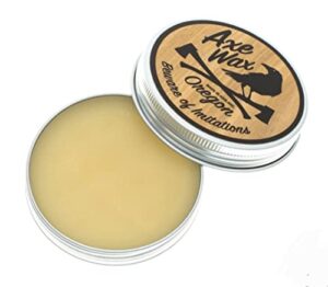 axe wax premium blade care - 2oz (60ml) of quick-drying wax for protecting and restoring axes, knives, edc, damascus, san-mai, carbon steel, gun stocks, knife, wood cutting board, leather, and more