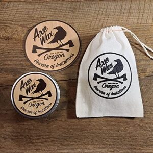 Axe Wax Premium Blade Care - 2oz (60ml) of Quick-Drying Wax for Protecting and Restoring Axes, Knives, EDC, Damascus, San-Mai, Carbon Steel, Gun Stocks, Knife, Wood Cutting board, Leather, and More