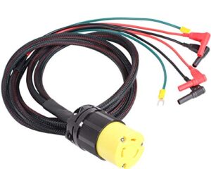 journeyman-pro 30a parallel cord connection kit, for inverter generators | 120-125 vac, 30 amp - 4000/3750 watts turn lock l5-30r female connector rv ready (l530r twist lock)
