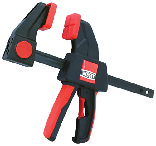 BESSEY EHK SERIES - 300 lb Clamping Force - 12 in - EHKL12 Trigger Clamp Set - 3.125 in. Throat Depth - Wood Clamps, Tools, & Equipment for Woodworking, Carpentry, Home Improvement, DIY