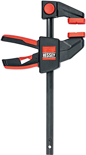 BESSEY EHK SERIES - 300 lb Clamping Force - 12 in - EHKL12 Trigger Clamp Set - 3.125 in. Throat Depth - Wood Clamps, Tools, & Equipment for Woodworking, Carpentry, Home Improvement, DIY