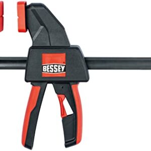 BESSEY EHK SERIES - 300 lb Clamping Force - 18 in - EHKL18 Trigger Clamp Set - 3.125 in. Throat Depth - Wood Clamps, Tools, & Equipment for Woodworking, Carpentry, Home Improvement, DIY