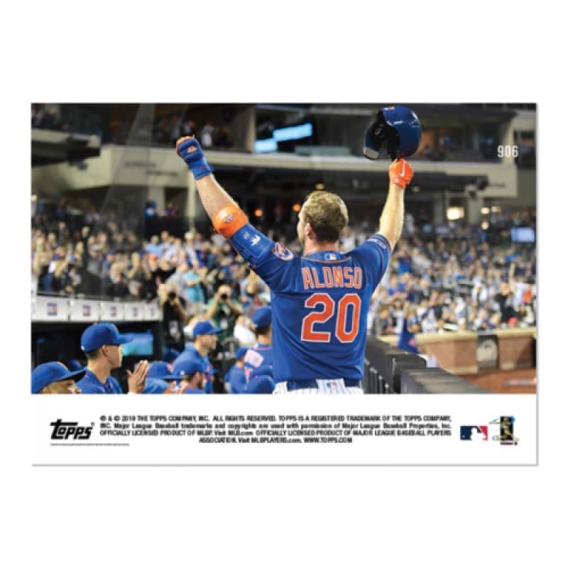 2019 MLB Topps Now Baseball #906 Pete Alonso/Aaron Judge New York Mets/New York Yankees New York Shares Rookie HR Record Official Online Exclusive Trading Card LIMITED PRINT RUN