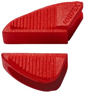 knipex - 86 09 250 v01 tools - jaw protectors for 10-inch pliers wrench 86 xx 250 (8609250v01), red