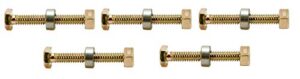 shear pins & nuts compatible with ayp sears craftsman parts 722130 1501216ma 9524ma 301172 301172ma (5-pack)