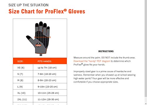 Ergodyne Nitrile Coated Work Gloves, Cut Resistant Level A3, Grip For Wet or Dry Enviroments, Ergodyne ProFlex 7031,Gray,Medium